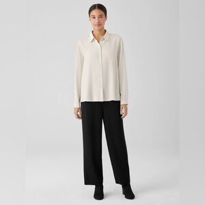 Eileen fisher 100% silk pants black